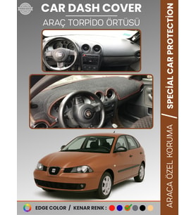SEAT İBİZA (2001-2008) Torpido Örtüsü Panel Halı Koruma Tam Uyum Çatlamayı Önler Hızlı Montaj