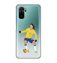 Xiaomi Redmi Note 10 / Note 10S Uyumlu Ronaldinho Tasarımlı Şeffaf Telefon Kılıfı