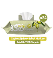Baby Turco Zeytinyağlı Islak Havlu Mendil 90x24 2160 Yaprak