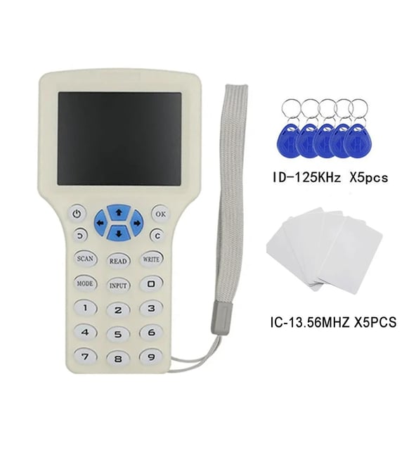 Zx-08cden 10 Frekans Rfid Okuyucu Yazıcı Kopyalayıcı El Tip Kutu