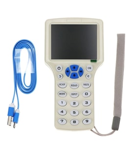 Zx-08cden 10 Frekans Rfid Okuyucu Yazıcı Kopyalayıcı El Tip Kutu 2.8” Ekran Sesli İkaz Nfc Şifreli K