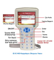 Zx-08cden 10 Frekans Rfid Okuyucu Yazıcı Kopyalayıcı El Tip Kutu