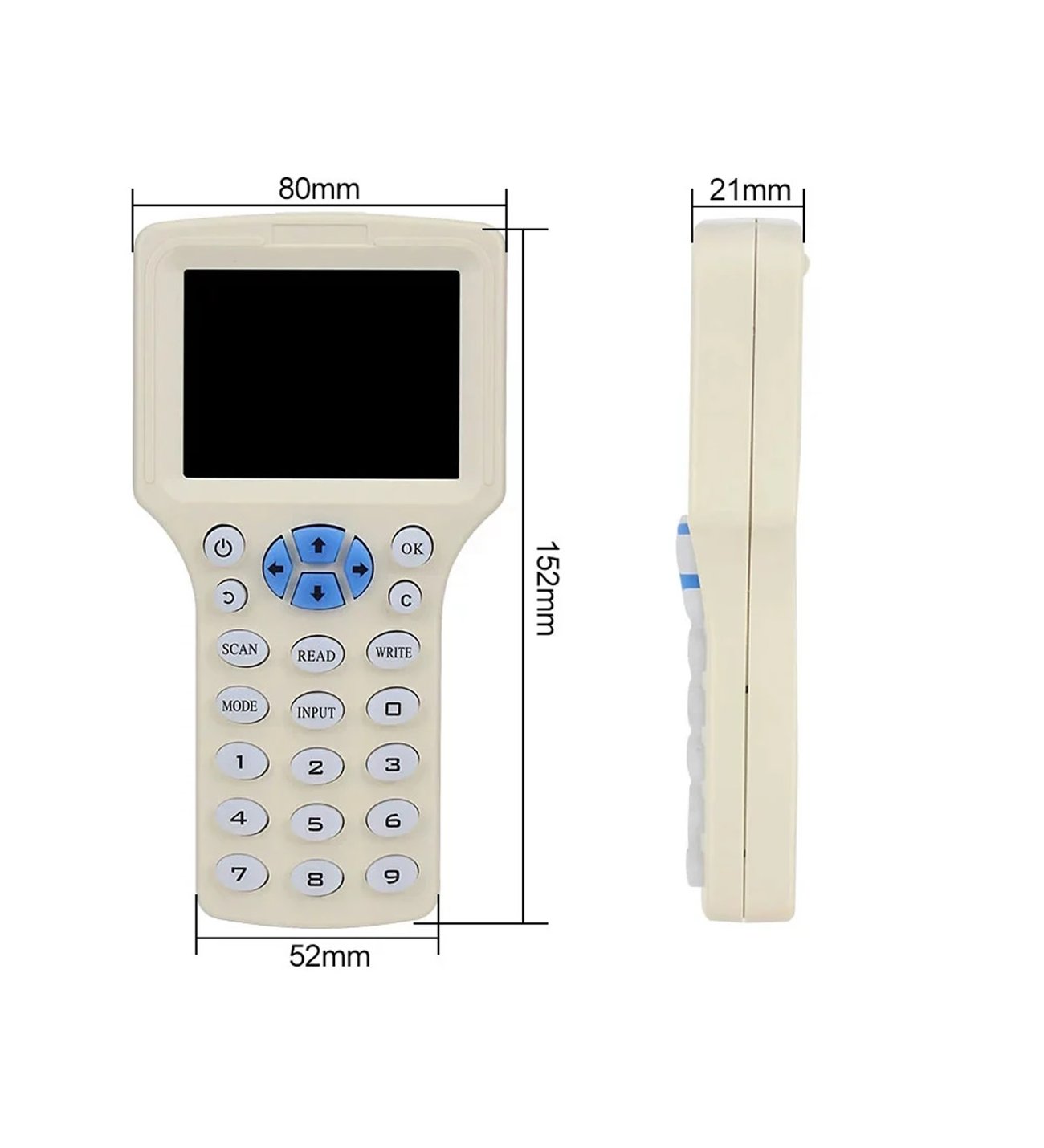 Zx-08cden 10 Frekans Rfid Okuyucu Yazıcı Kopyalayıcı El Tip Kutu