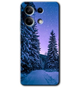 Redmi Note 13 4G Kılıf HD Desen Baskılı Kılıf - Kış Manzarası