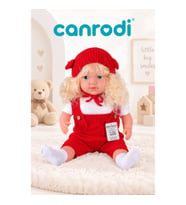 5214 60 CM TRİKOLU TULUMLU SAÇLI BÜYÜK BEBEK