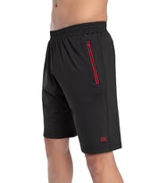 CROZWİSE 3192-10 Siyah Astarsız Dalgıç Kumaş Training Erkek Spor Şort