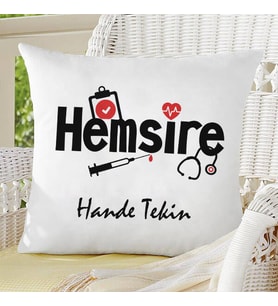 Kişiye Özel Hemşirelere Özel İsimli yastık