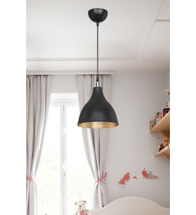 Siyah Sarkıt Şık Tekli Modern Avize PSK23