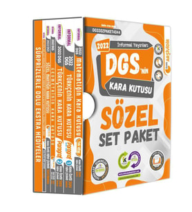 DGS’nin Kara Kutusu SÖZEL Set Paket Konu Özetli Dijital Çözümlü Çıkmış Soru Bank