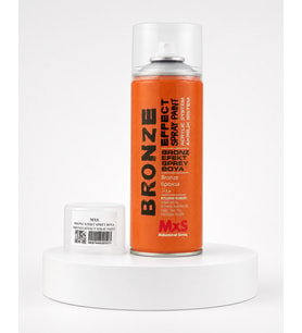 MxS Bronz 909 Efekt Sprey Boya 400 ml – Dekoratif Akrilik Sprey