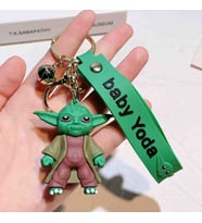 Baby Yoda Anahtarlık Bebek Grogu Figür Maskot The Mandolin Yıldız Savaşları Simego Temalı Sevimli Aksesuar Çanta ve Araba Süsü Hediyelik