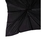 Valino Organik Pamuk Düz Renk Eşarp 100x100 cm - Doğal ve Nefes Alabilen Kumaş (Siyah)