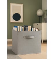 GRİ Kapaksız Kutu Çok Amaçlı Organizer Ofis Kırtasiye Oyuncak Kutusu 30 X 30 (Standart)