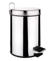 Arçe Paslanmaz Metal 5 Lt Pedallı Çöp Kovası