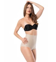 Form Angel 2005 Bayan Lazer Kesim Slip Külot Korse (Ten)