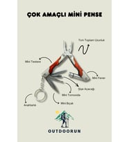 Çok Amaçlı Mini Pense - 7 cm (Kırmızı)