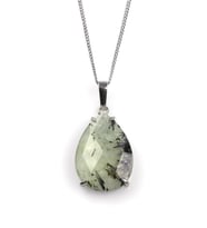 Prehnite Doğal Taş Kolye 