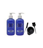 Saç Boyası Deli Mavi 250ml 2ad Ve Fluweel Boya Kabı Seti