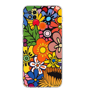 PrintiFy Xiaomi Redmi 10 2022 ile Uyumlu Retro Color 2  Kamera Korumalı Şeffaf  Kılıf