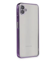 Durukar® Samsung Galaxy A04 Kılıf Lensli Silikon - Mor