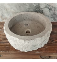 Andazit Bazalt Doğal Dış Yüzey  Çanak Lavabo
