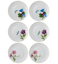 The Mia Blomma Servis Tabağı 6 Kişilik (Çok Renkli)