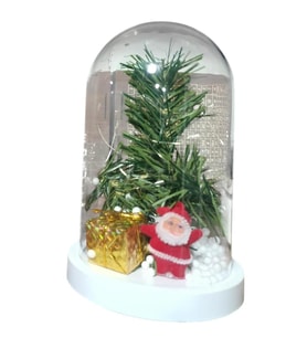 Led Işıklı Fanus İçinde Noel Baba Yılbaşı