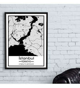 Kişiye Özel Şehir Harita Poster