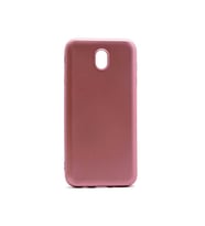 Samsung Galaxy J5 Pro Uyumlu Kılıf Zore Premier Silikon Kapak (Rose Gold Altın)