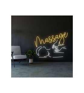 Massage Yazılı ve Şekilli Neon Tabela