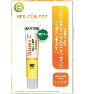 Garnier C Vitamini Günlük Güneş Koruyucu Fluid Yüz Kremi Görünmez Doku Spf50 40ml