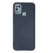 İnfinix 10 Play Kılıf Nano Içi Kadife Silikon - Lacivert