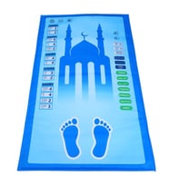 Çocuklar İçin Sesli Konuşan Namaz Kıldıran Seccade ( 7 Dil Seçeneğiyle ) Mavi