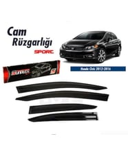 Honda Civic fb7 Mugen Cam Rüzgarlığı 2012-2016 arası 4'lü Sunplex (Beyaz)