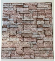 Taş Desen Yapışkanlı Silinebilir 3D Duvar Kağıdı Paneli 10 Adet (Yeşil)
