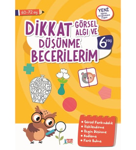 Minik Ada Dikkat, Görsel Algı Ve Düşünme Becerilerim 6 Yaş