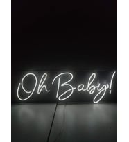 Oh Baby Neon Led Tabela Organizasyon Dekor Dekoratif aydınlatma neon led
