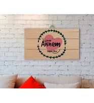BK Gift Kişiye Özel Canım Annem Tasarımlı Otantik Ahşap Palet Tablo-10