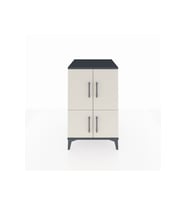 Kronos Komodin 2 Raflı 4 Kapaklı 60x59x96 Antrasit-Aytaşı