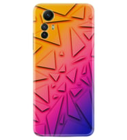 Xiaomi Redmi Note 12S Kılıf Silikon Desen Özel Seri Üçgenler 1635
