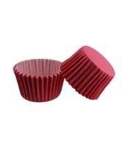 Cupcake Kalıbı Pet Kapsül  Kek Kalıbı 48X34 MM (100 Adet)  Fuşya