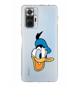 Xiaomi Redmi Note 10 Pro 4G  Kamera Korumalı Kapak Donald Duck Tasarımlı Şeffaf  Kılıf