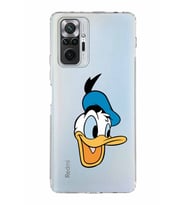 Xiaomi Redmi Note 10 Pro 4G  Kamera Korumalı Kapak Donald Duck Tasarımlı Şeffaf  Kılıf