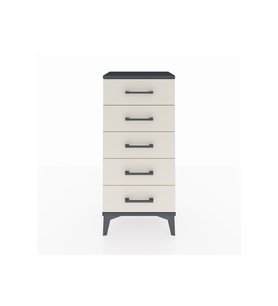 Arges Komodin 5 Çekmeceli 44x30x96 Antrasit-Aytaşı