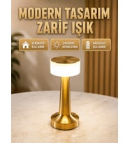 Touch Gece Lambası - Dokunmatik Kontrol, Kablosuz Kullanım, Metal Gövde Yeni Nesil (kopya)