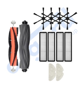 DREAME D10S, D10S PRO, D9 MAX GEN 2 UYUMLU 2 Ana Fırça 4 Yan Fırça 4 Filtre 2 Mop PKT-iasgf0000960