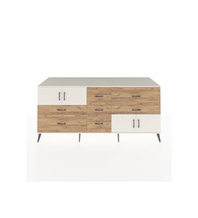 Kronos Konsol 3 Raflı 7 Çekmeceli 4 Kapaklı 220x59x99 Aytaşı-Aytaşı/Çam