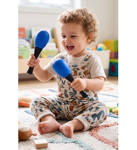 Midex Orf-MRC-06BL Örf Aletleri Mavi Marakas Plastik Maracas 2 Adet (Çift)