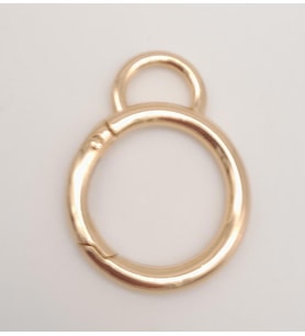 Angel Çanta Aksesuar 2.5 Cm Light Gold Kulaklı Yaylı Halka 1 Adet