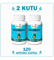 Bromelain 150 mg 2 Kutu 120 Bitkisel Kapsül – Bromelain Takviye Edici Gıda